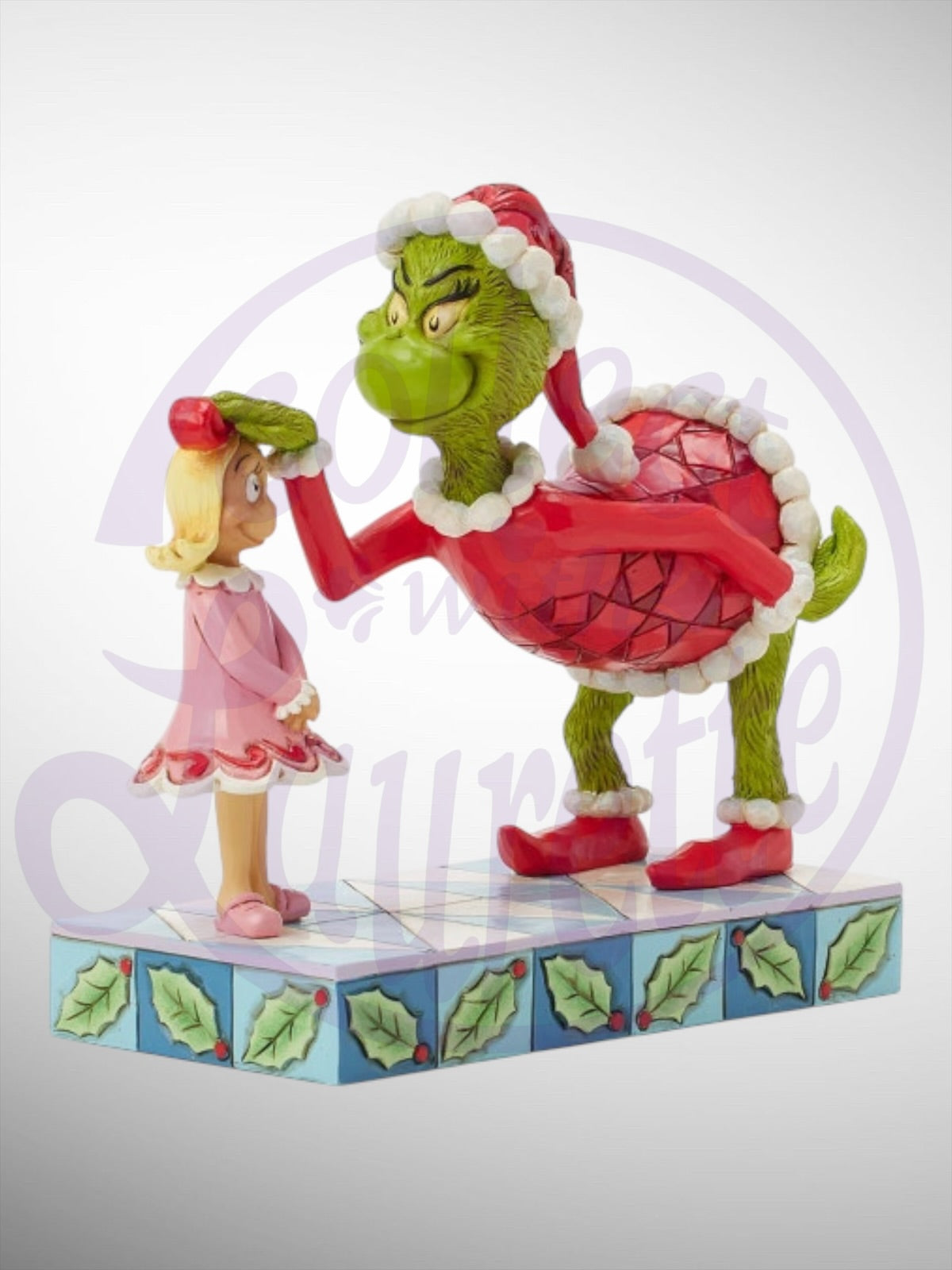 Jim Shore Dr. Seuss The Grinch - Grinch Pat Cindy Lou's Head Figurine